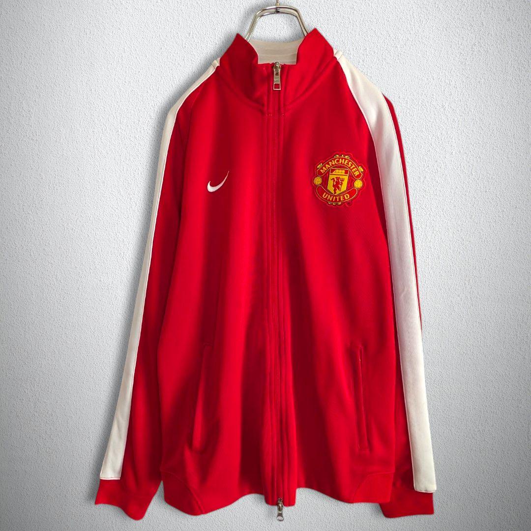 古着　Nike　トラックジャケット　マンチェスター・ユナイテッド　メンズ　2XL