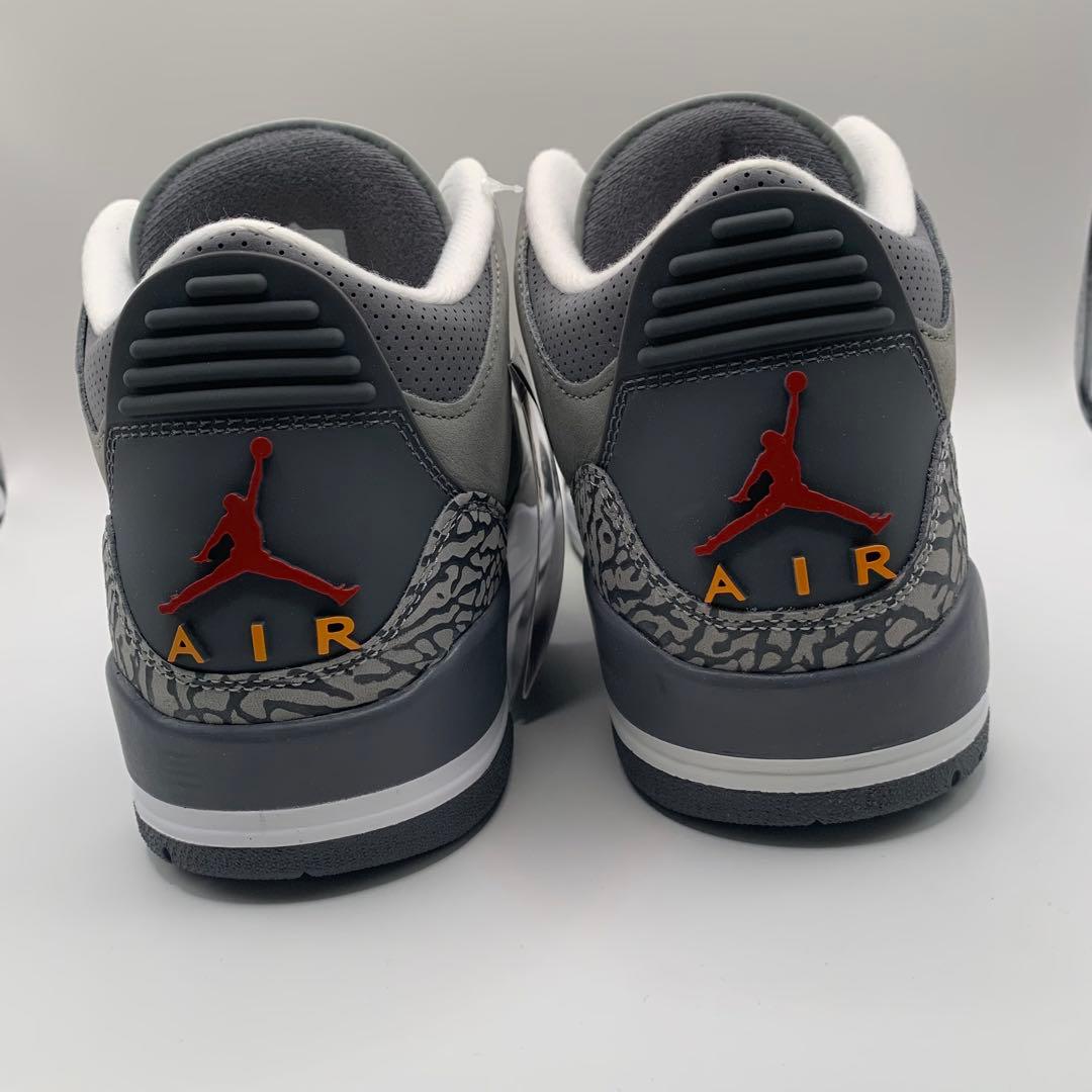 値下げAir Jordan 3 Retro グレー 27.5cm 新品未使用