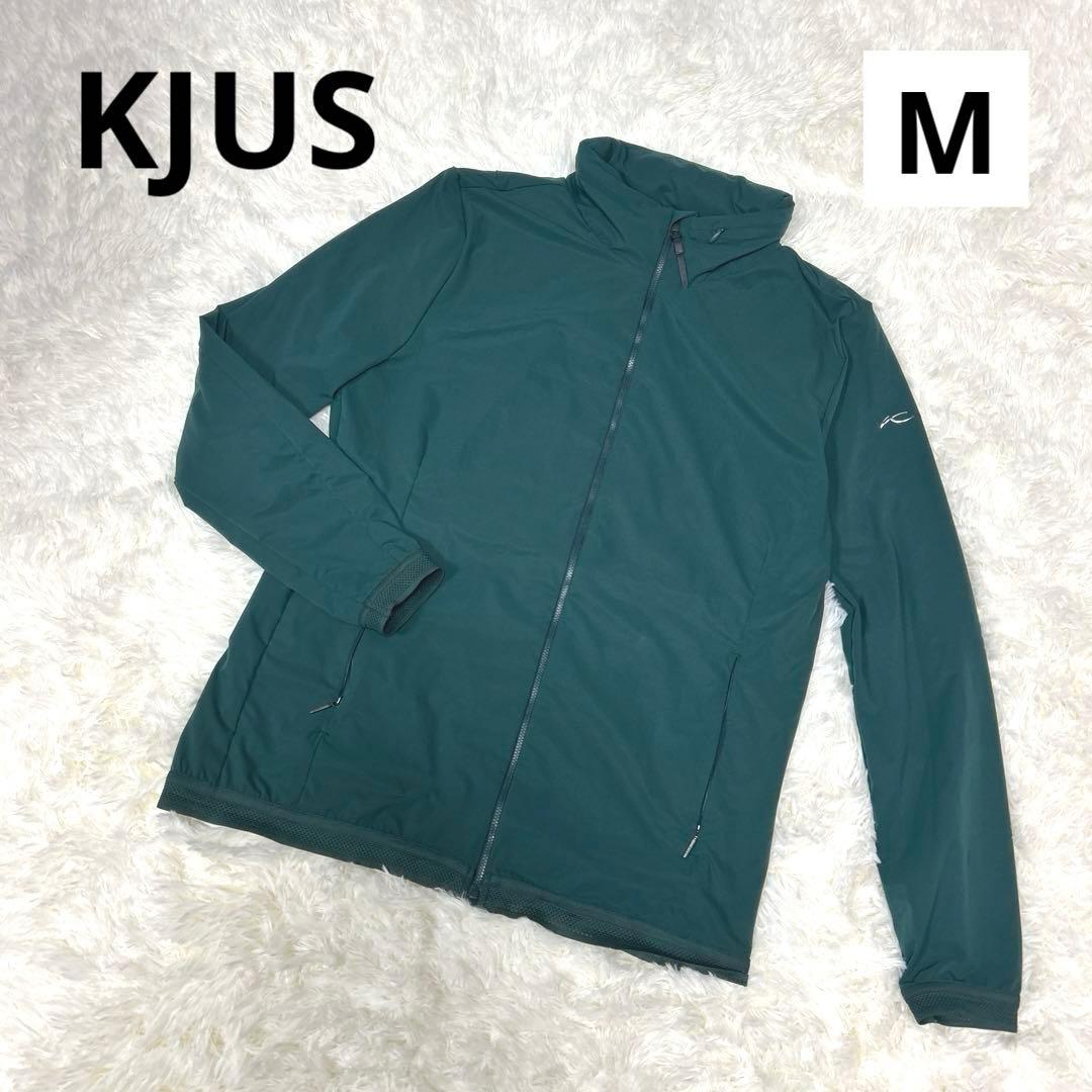 KJUS チュース　ジップアップジャケット　ダークグリーン　フード収納付き　M