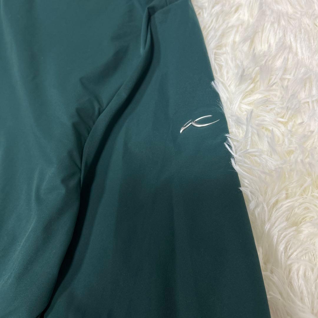 KJUS チュース　ジップアップジャケット　ダークグリーン　フード収納付き　M