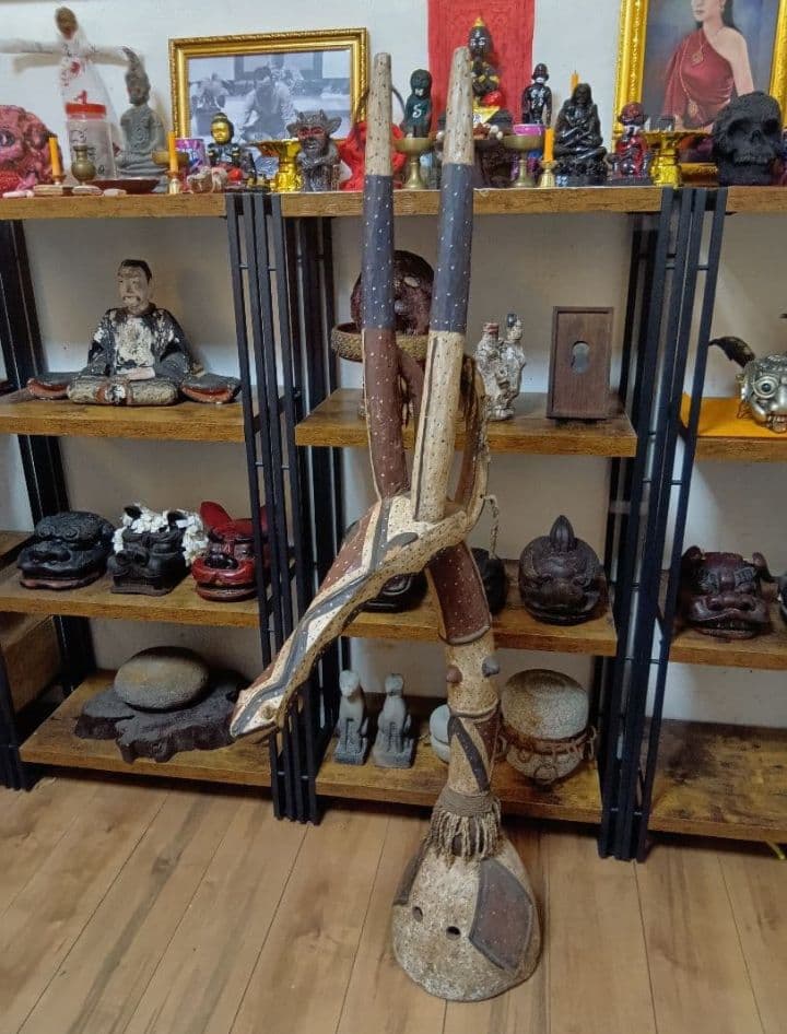 アフリカ 仮面 クルンバ族 プリミティブアート 儀式 祭礼