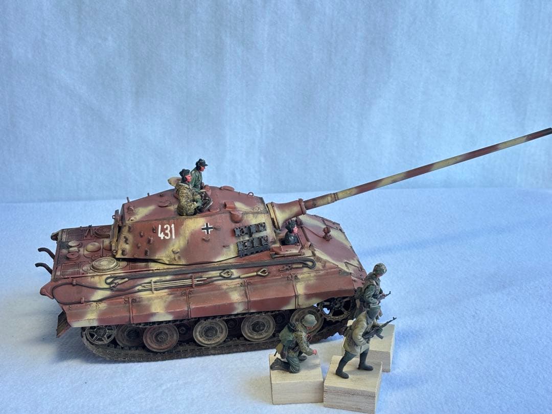 ドイツ陸軍E75号戦車プラモデル完成品