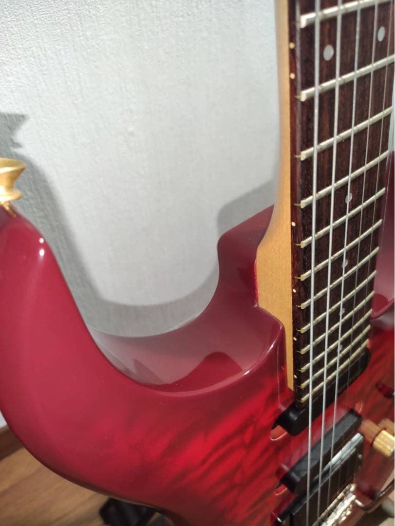 Fernandesエレキギター レッド ギターケース付き