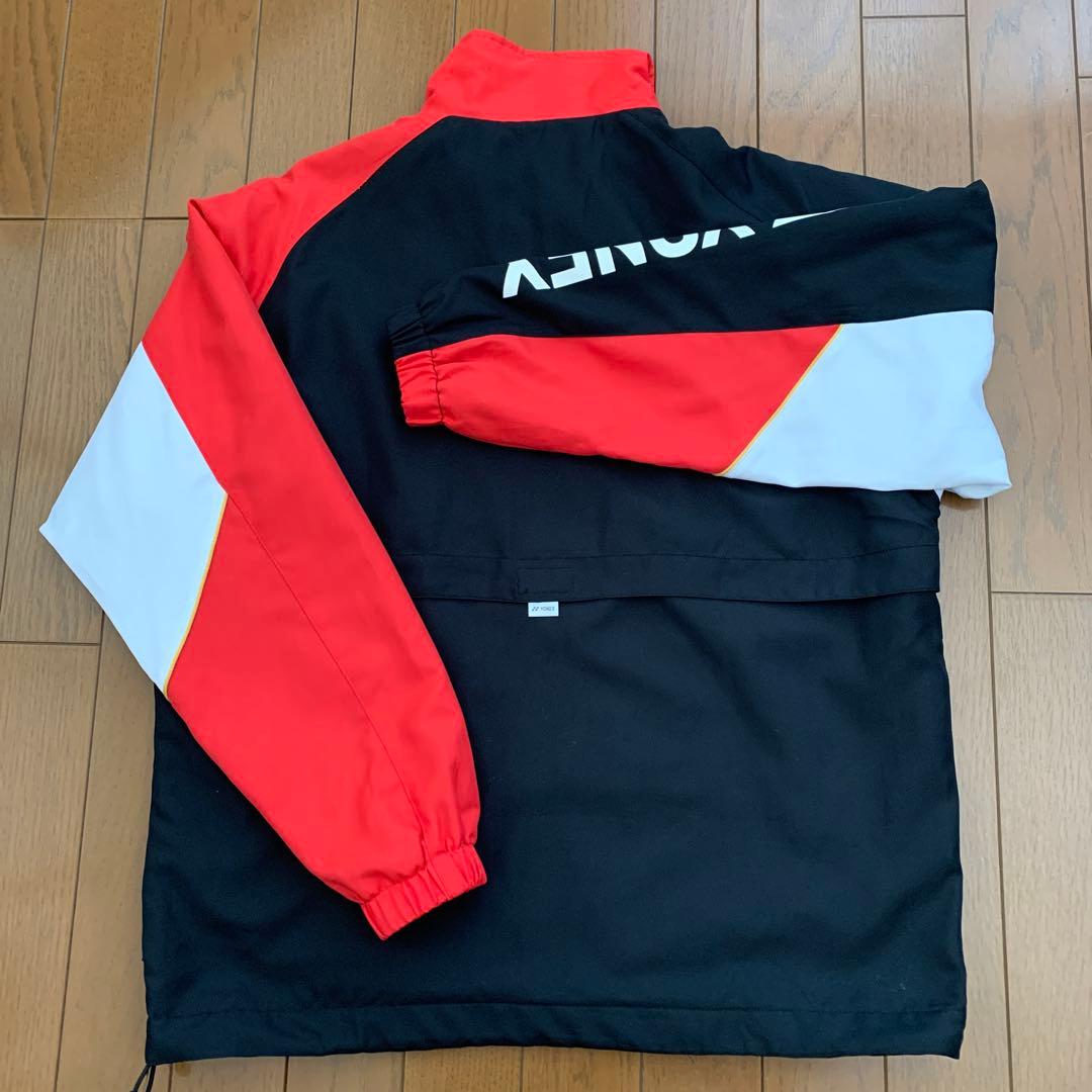 YONEX ウォームアップウェア SSサイズ 黒/赤