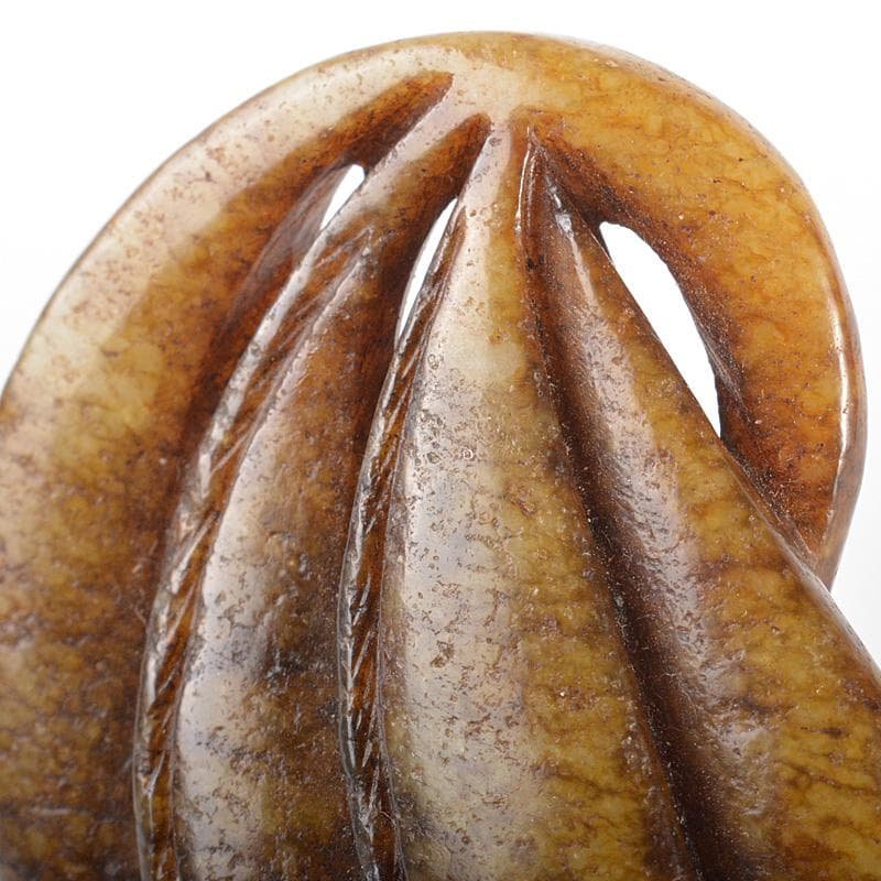 中国　玉石寿山石彫刻　果実　置物　C　R6808E