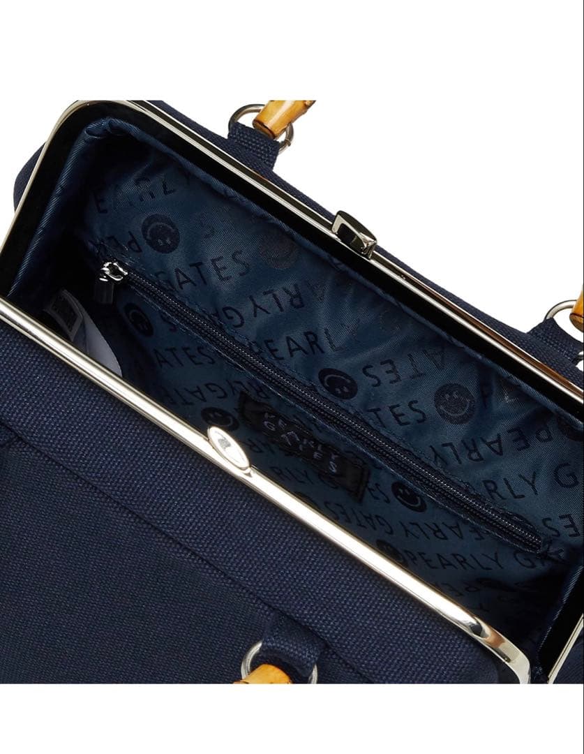 PEARLY GATES ネイビー ハンドバッグ