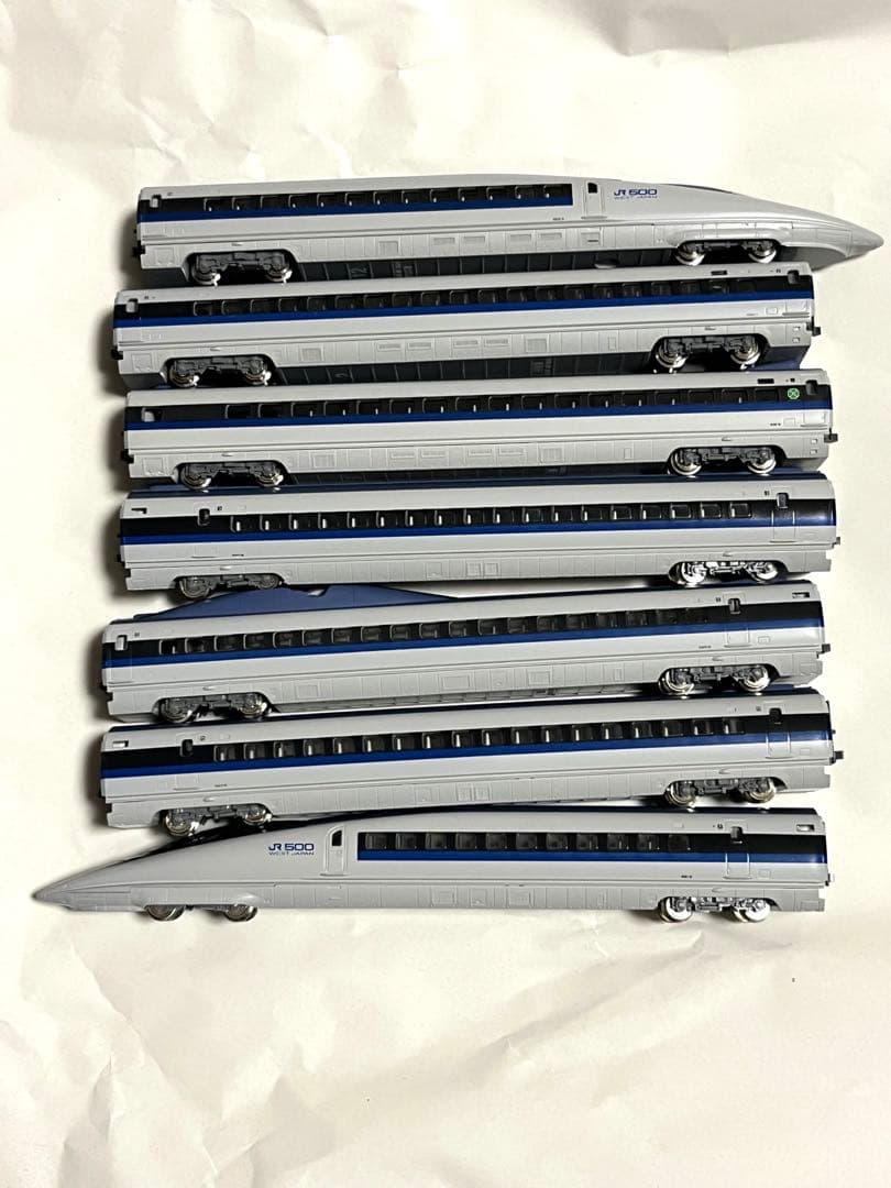 JR500系新幹線　kato 7両　内6両ライト室内灯点灯確認済