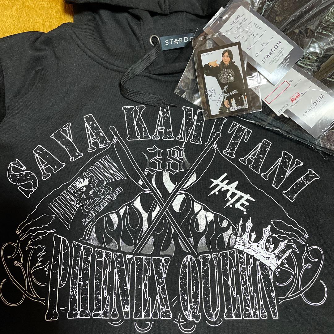 L　スターダム　上谷沙弥　プルパーカ　タオル・ステッカー付　パーカー、他LL