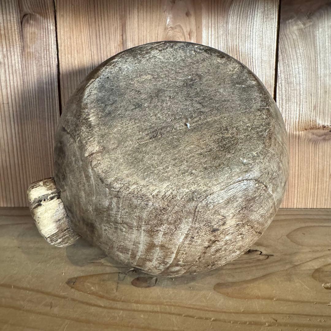 フランス 19世紀頃 農耕用木製ボウル アンティーク ビンテージ 民藝 古道具