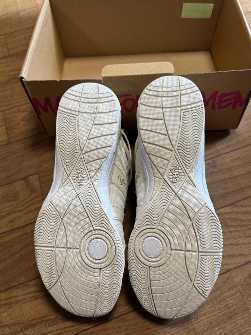 ryka フィットネスシューズ ホワイト/ゴールド