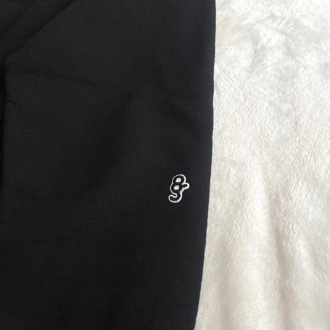 美品★エイジシュート★モックネック★スウェット★裏起毛★ブラック★L