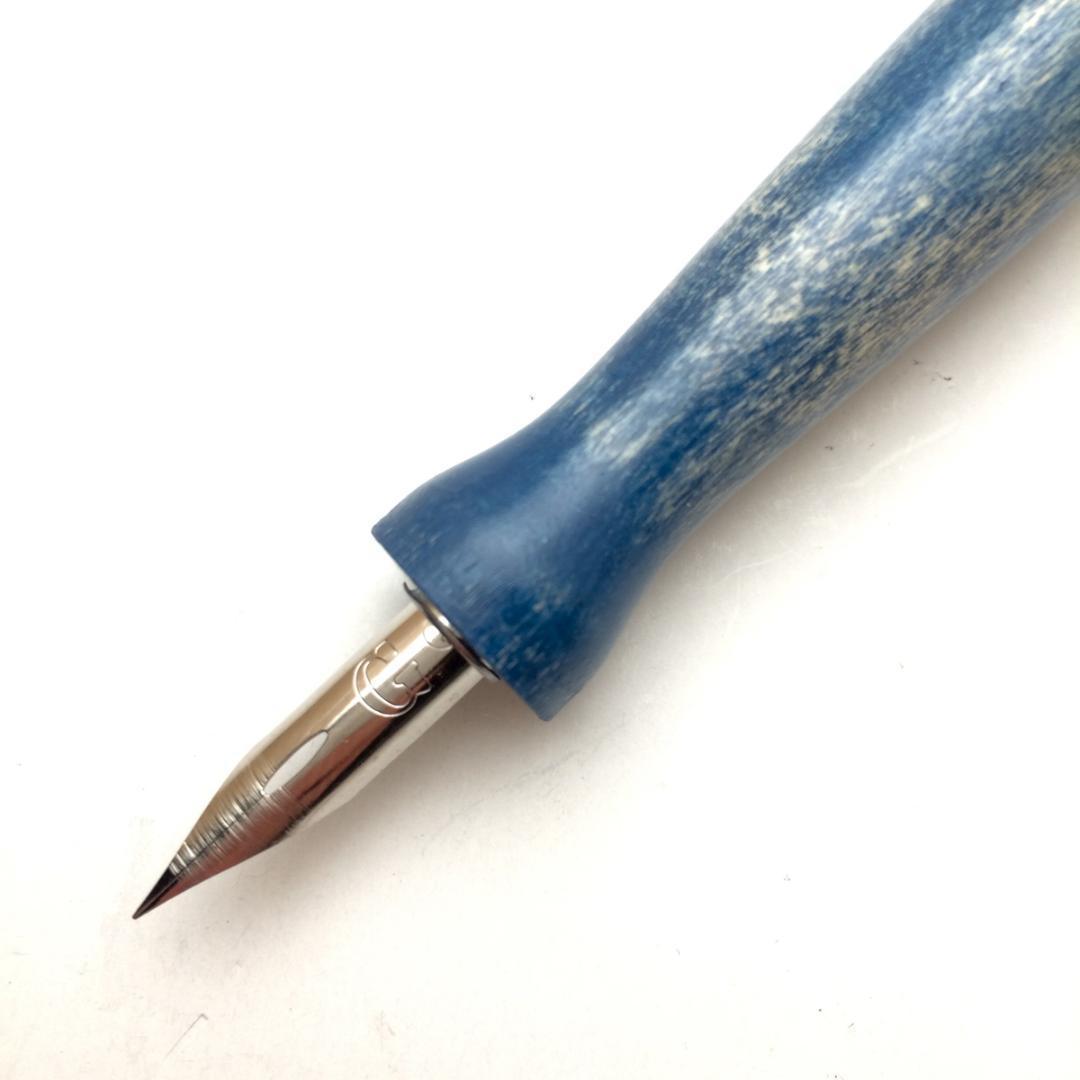 【作家一点物 極稀少】■ninepen サントリーニ ペン軸 ポプラ製■