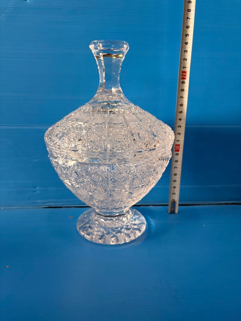 ボヘミアングラス　キャンディポット