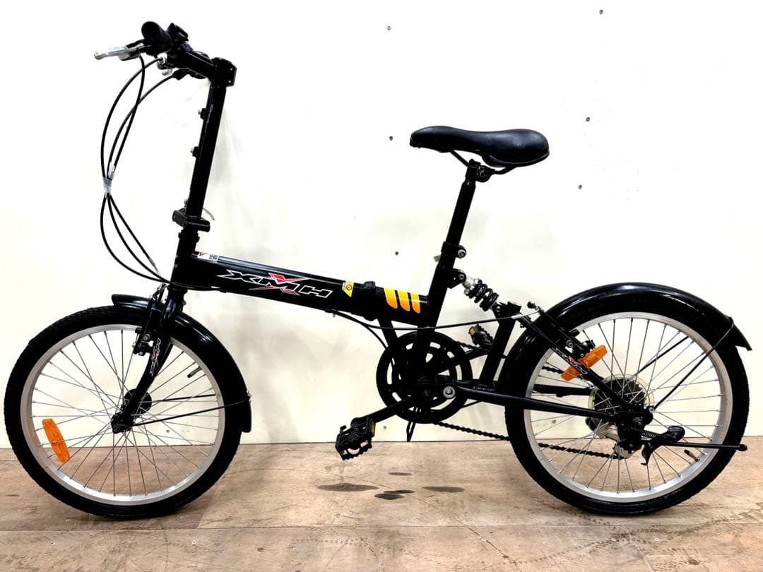 【折りたたみ自転車】20インチ シマノ6段変速・サスペンション付き