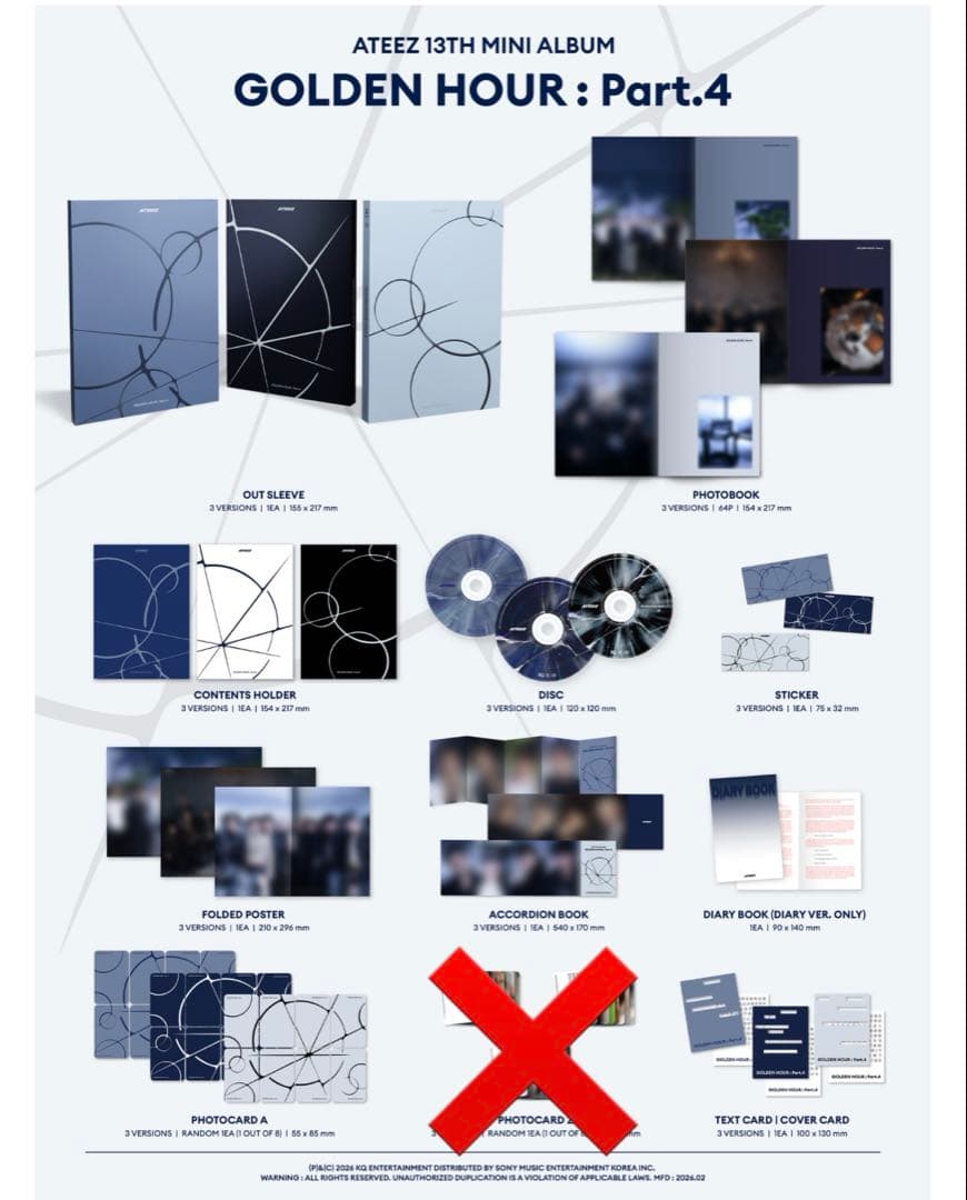 ateez golden hour 4 開封済 アルバム 21枚