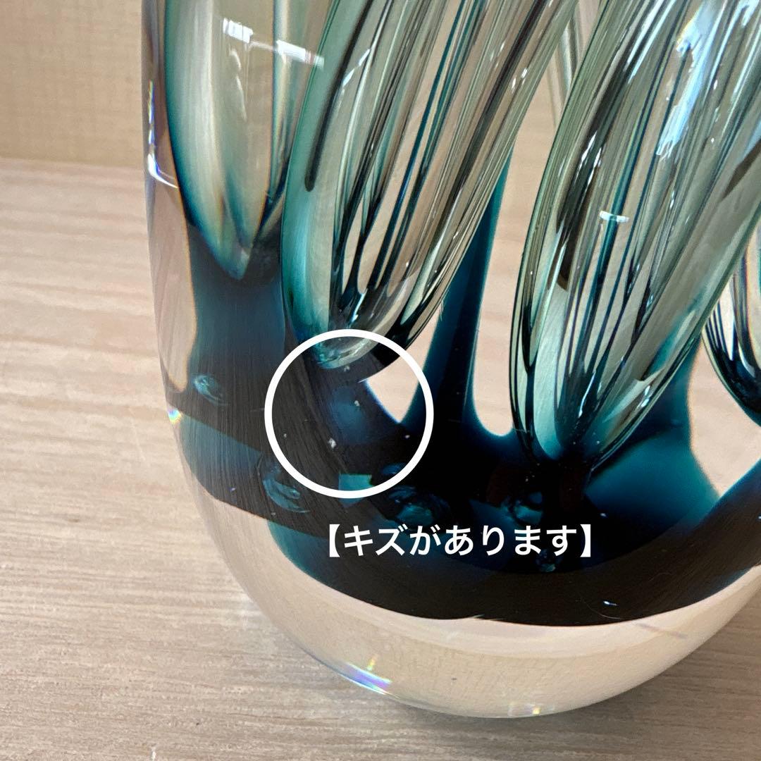 STUDIO AHUS スウェーデン　ガラス製　ペーパーウェイト　大きめ