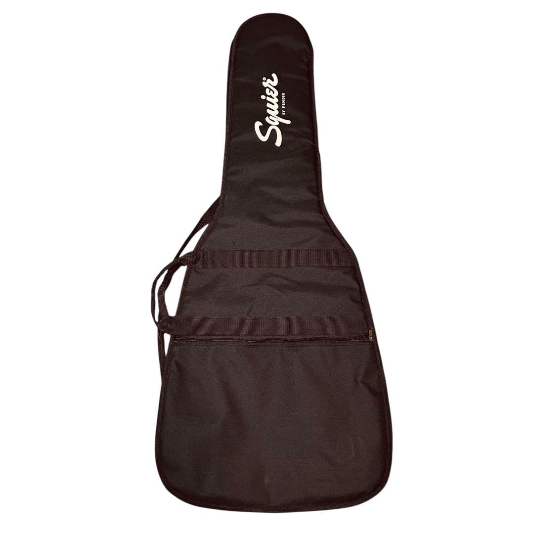 未使用　Squier ストラトキャスター ブラック ギターケース付き　レフティ