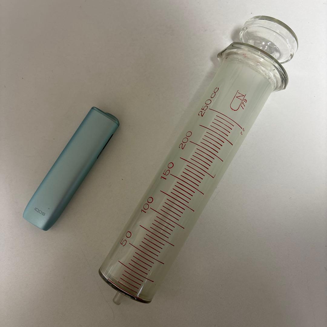 硬化ガラス製注射器　アンティーク　実験　シリンジ