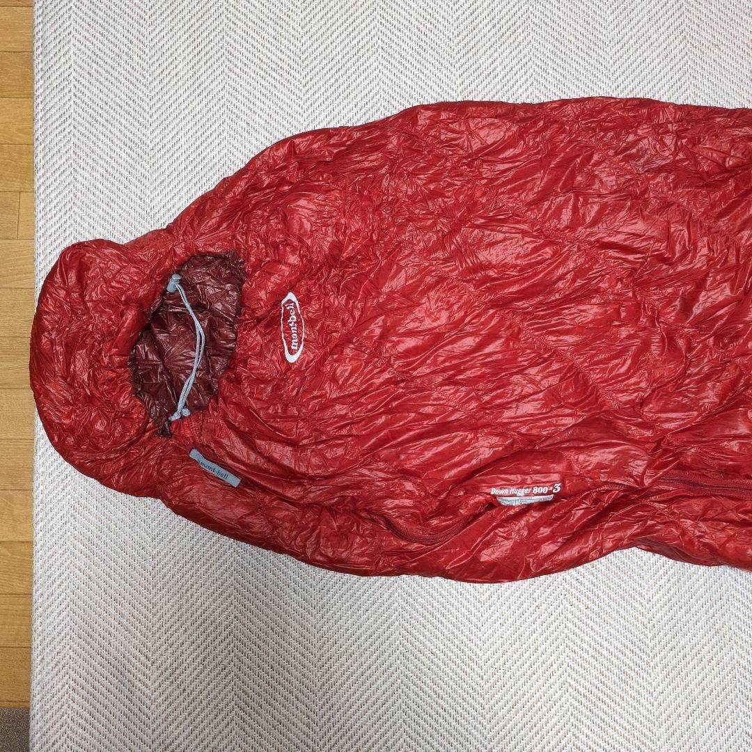 ジ*ン様 mont-bell Down Hugger 800 #3 レッド寝袋