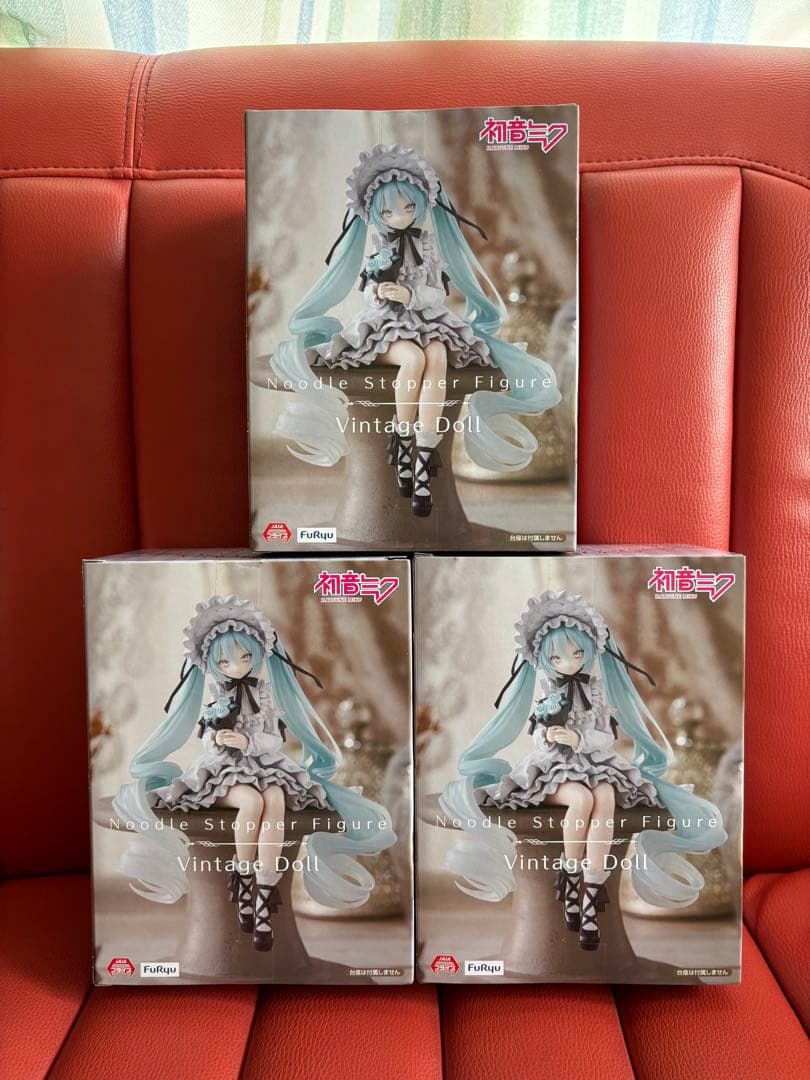 初音ミク　ぬーどるストッパーフィギュア　ヴィンテージドール　フィギュア3体セット