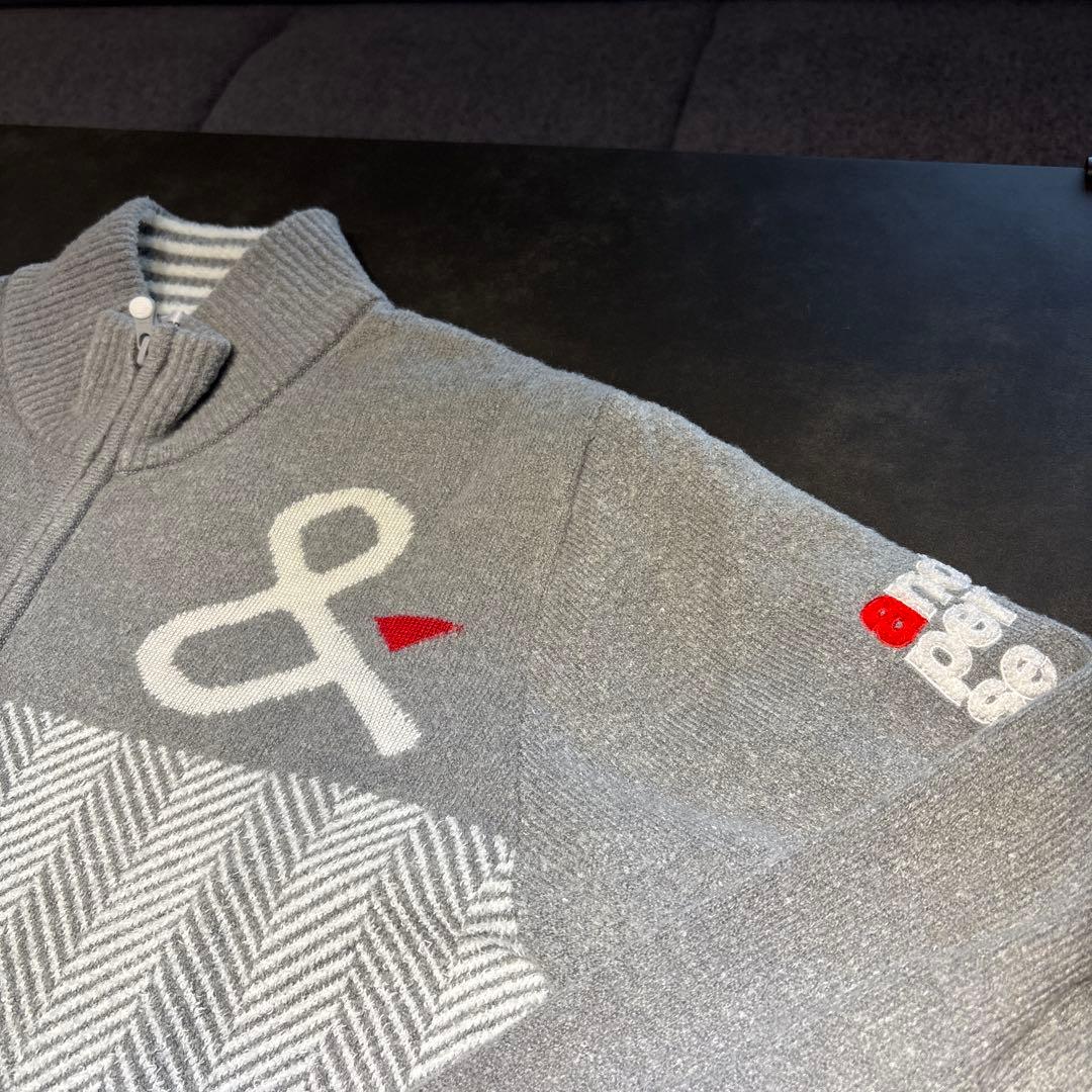 【美品✨】andper se Mサイズ グレーセーターアウター