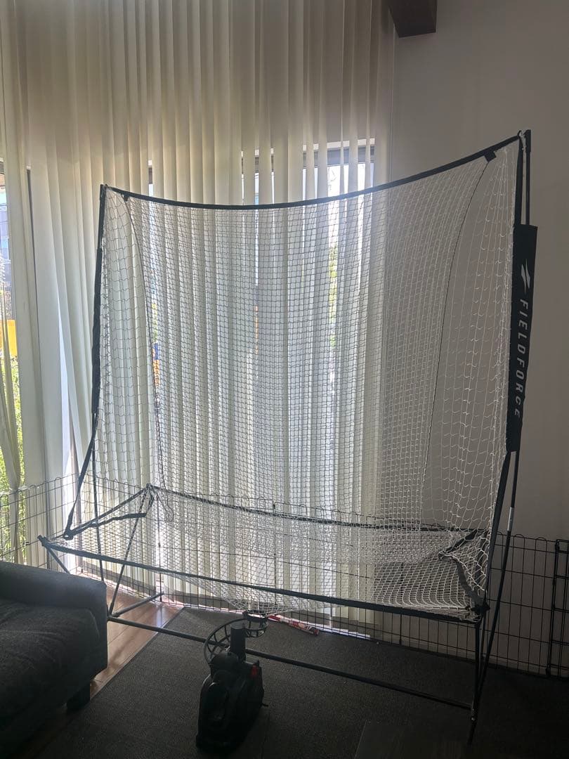 フィールドフォース　別売コード付き　オートリターンフロントトスマシン ネット付