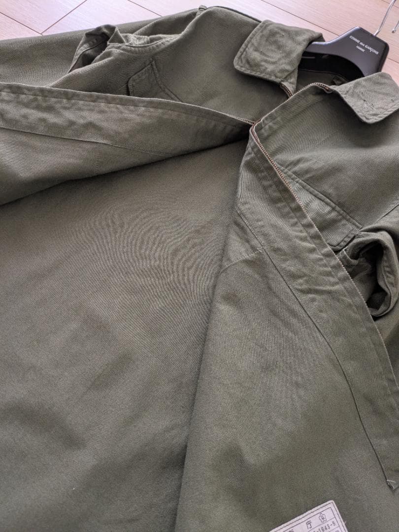 1997年製 防衛庁 官給品 旧型 陸上自衛隊 作業服上衣 OD色 希少品