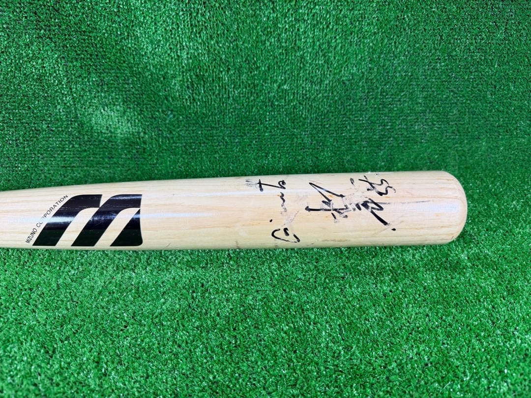 ミズノ　松井秀喜　サイン入り　木製バット