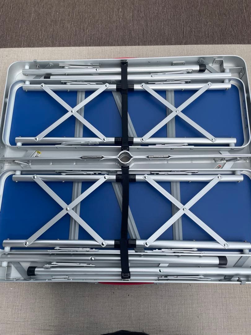 コールマン　カラフル木目調　モザイク　折りたたみテーブルセット