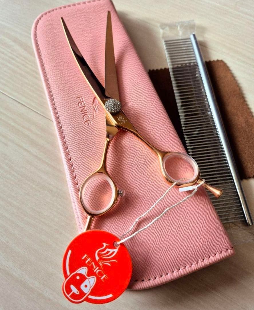 新品★フェニーチェ ★カーブシザー ギザ刄★7in &6.5in 2本セット