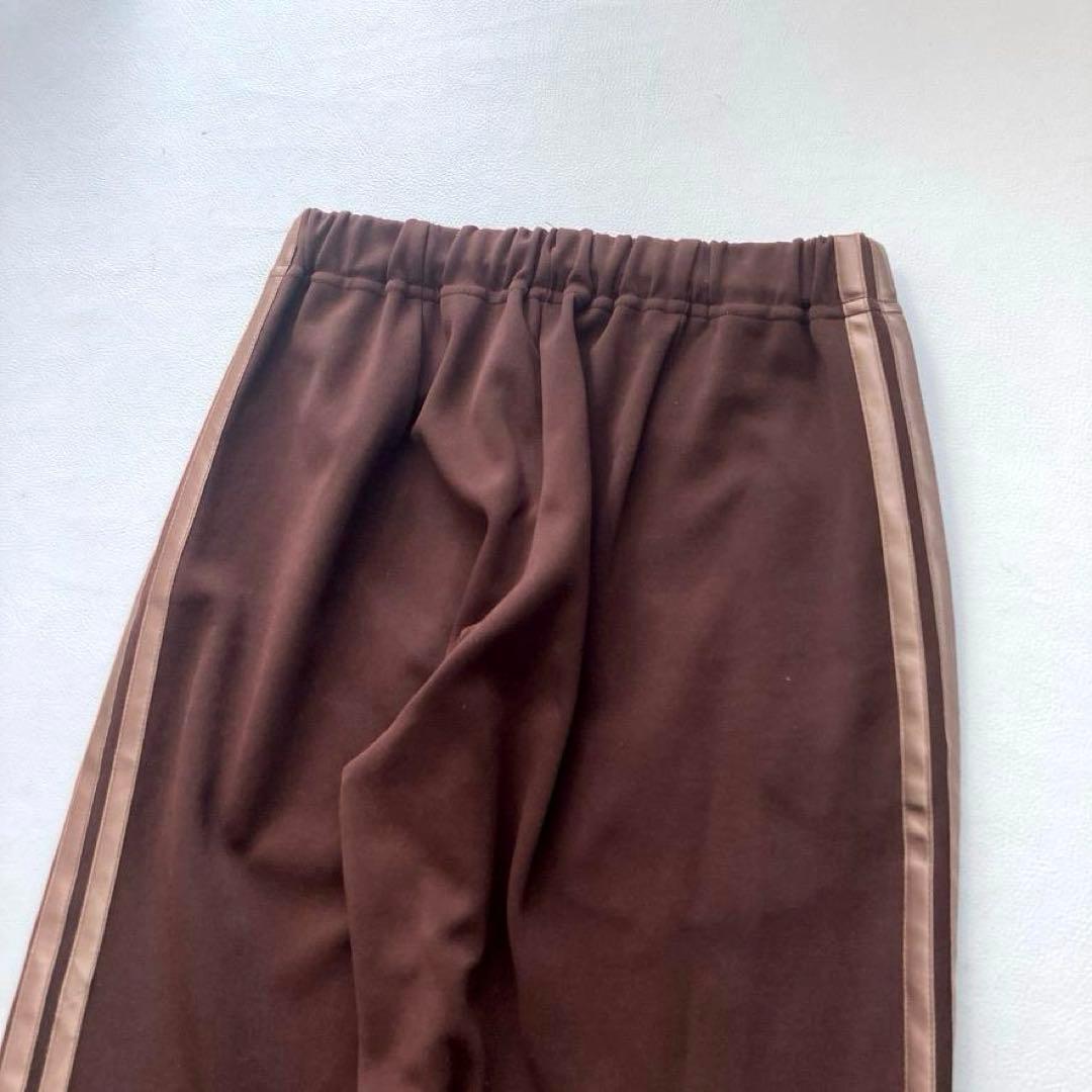 【希少90s美品】アディダス　デサント製 トラックパンツ トレフォイル ブラウン