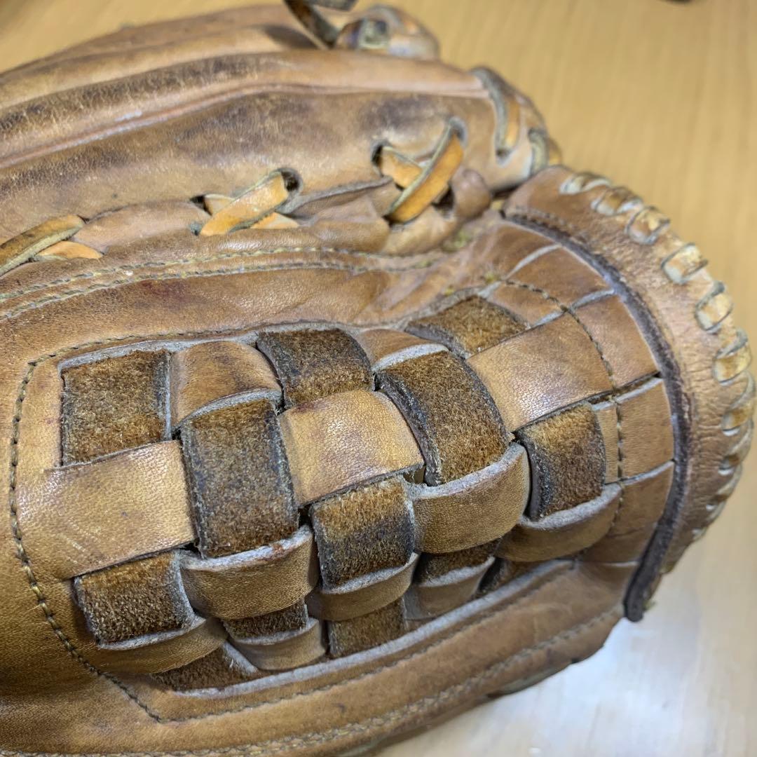 【詳細不明・現状渡し】ZETT 投手用グローブ 旧ロゴ 希少モデル 硬球付