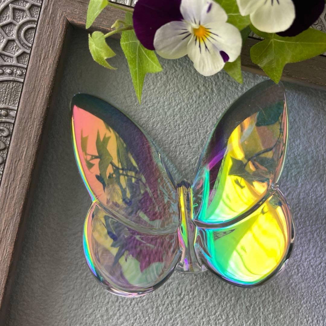 Baccarat ラッキーバタフライ クリスタルガラス　イリゼクリア