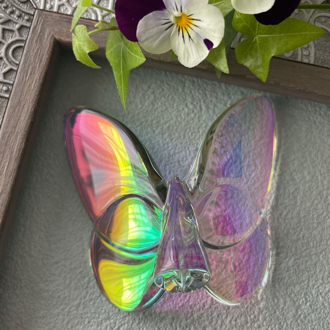 Baccarat ラッキーバタフライ クリスタルガラス　イリゼクリア