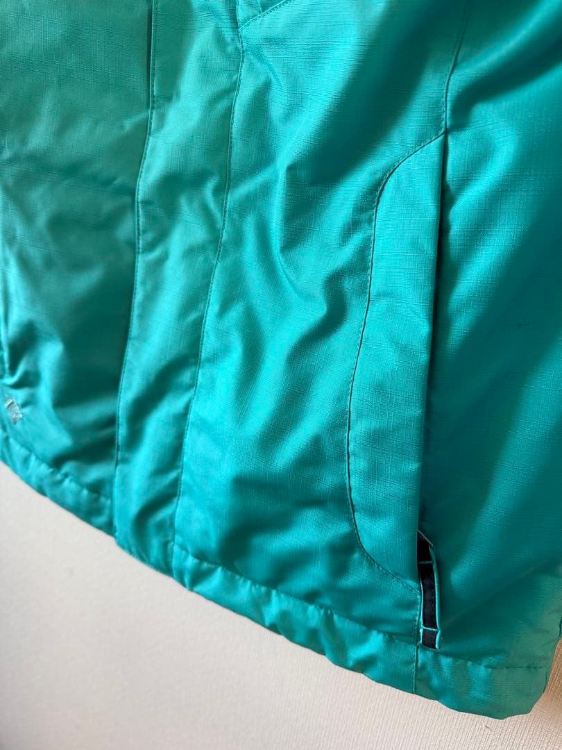 超美品☆デサント☆ターコイズ スキーウェア フード付き