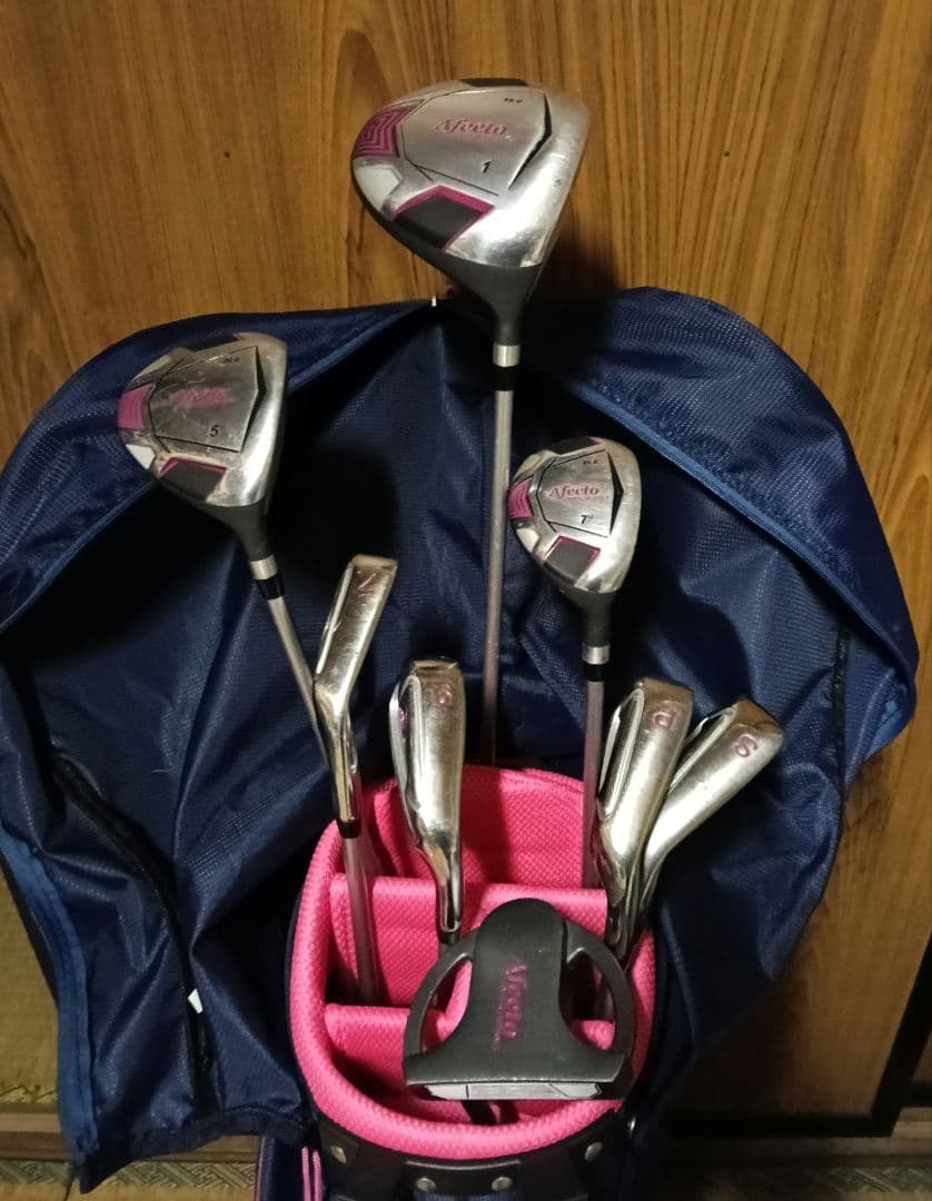 AFECTO ゴルフセット　ゴルフクラブ8本　ゴルフバッグ　レディース 初心者