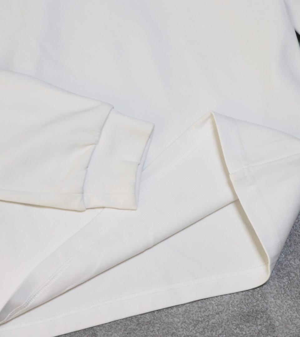 新品【デヴァロー ゴルフ】レディース モックネック 長袖Tシャツ 白 M