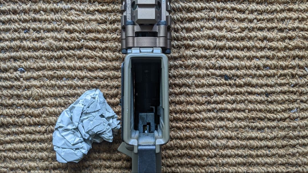 次世代電動ガンレシーライフル　　　 タンカラー ピカティニーレール