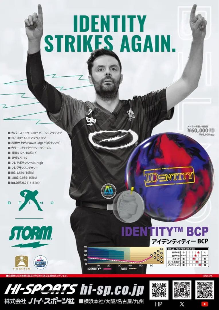 送料込み【新品】アイデンティティーBCP　ストーム　14ポンド4オンス 1