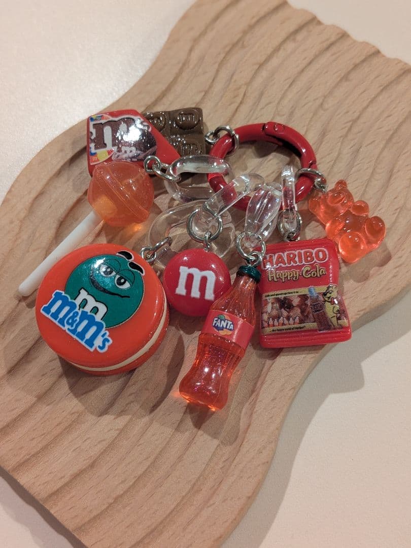 じゃらじゃらキーホルダーmini（A92）赤　推しカラー