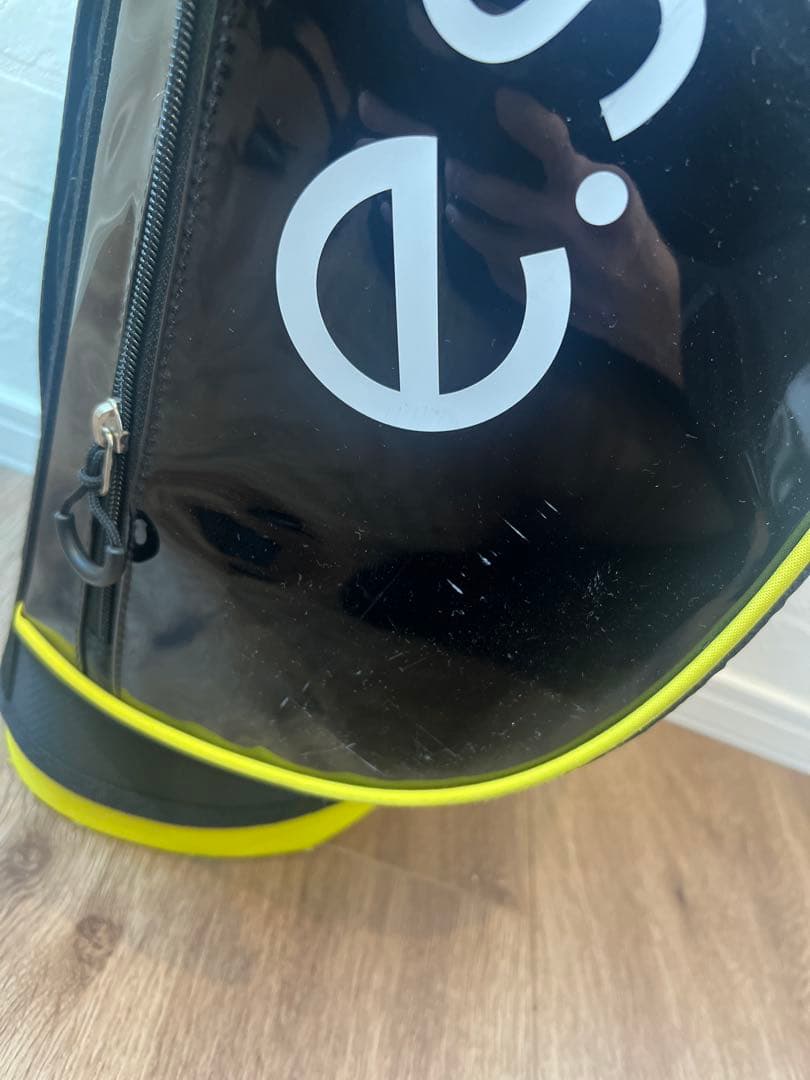 【良品】 esmart 1.8 スタンドゴルフバッグ 黒/黄色