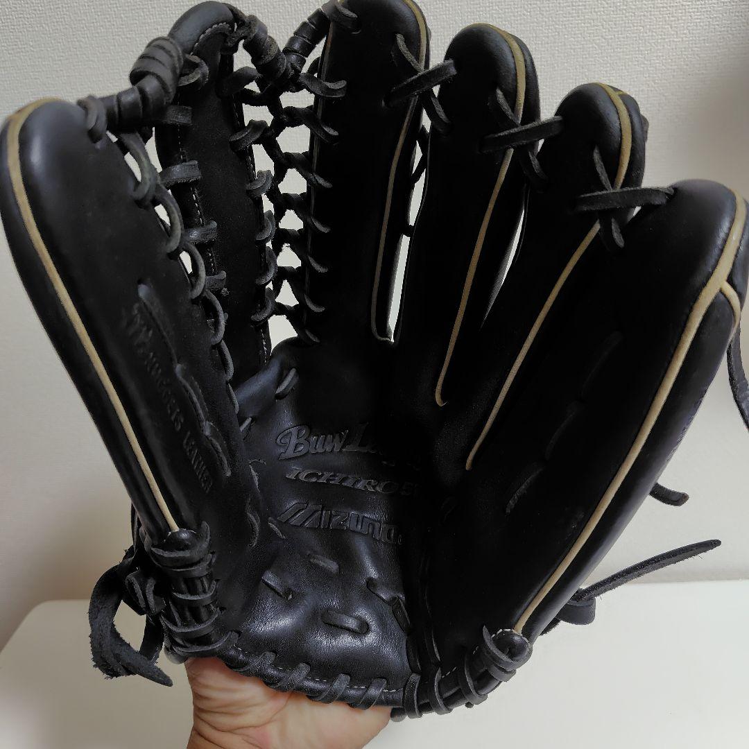 ミズノ イチローモデル 型抜群 美品 軟式 外野手用グローブ