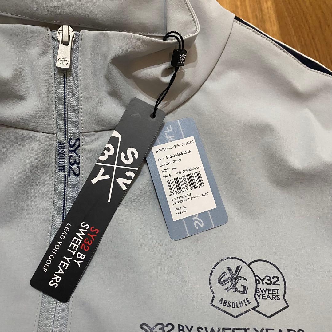 【SY32 SWEET YEARS】ストレッチジャケット XL グレー
