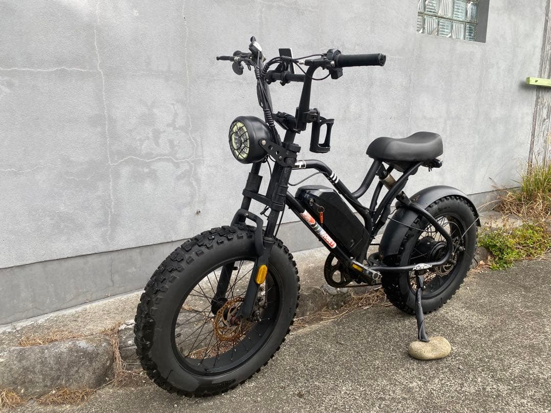 電動アシスト自転車 ファットタイヤ ブラック 「PAIMINN」 不動車