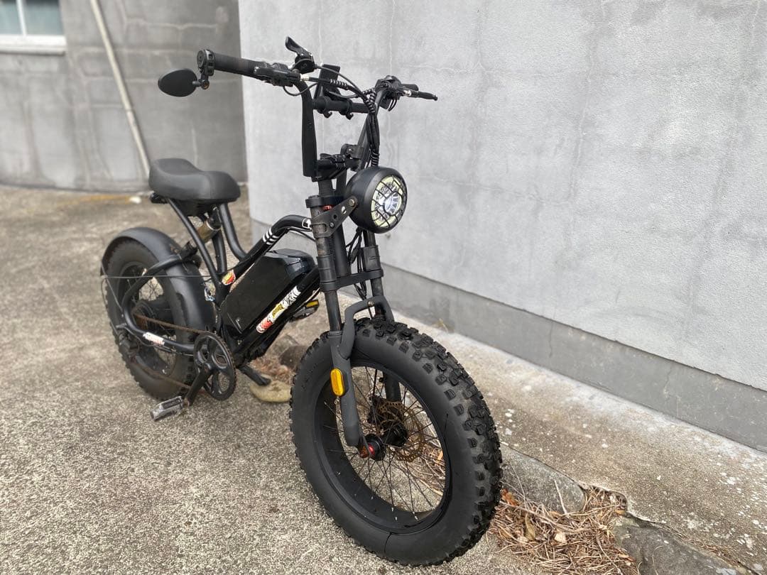 電動アシスト自転車 ファットタイヤ ブラック 「PAIMINN」 不動車