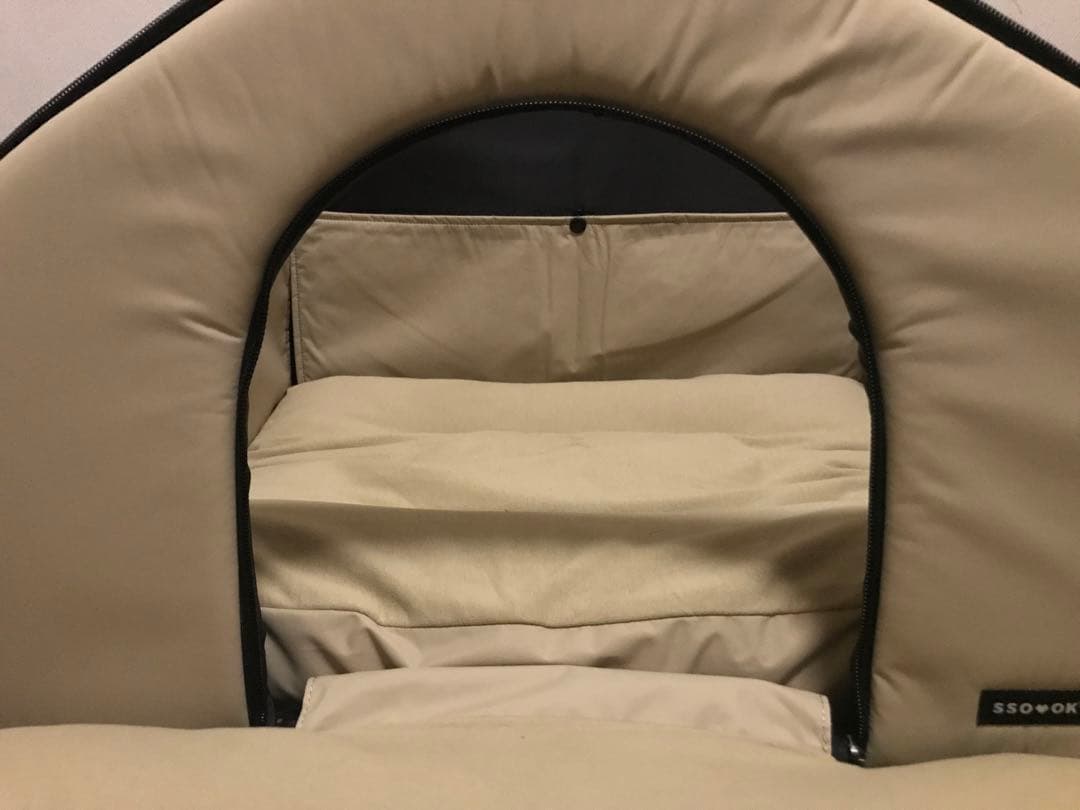 SSOOOKハウスV.3 Mサイズ フロント拡張マットレス付 オリーブグリーン