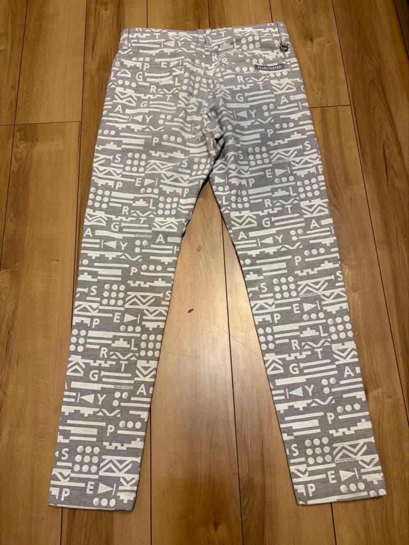 冬用　PEARLY GATES（パーリーゲイツ）総柄ストレッチスリムパンツ