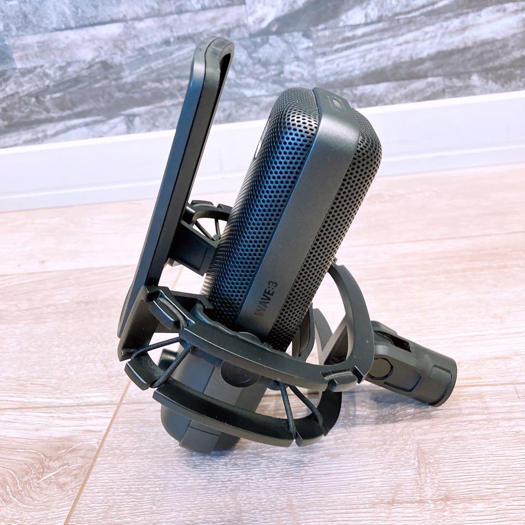 Elgato Wave:3 プレミアムUSBコンデンサーマイク　マイクアーム付き