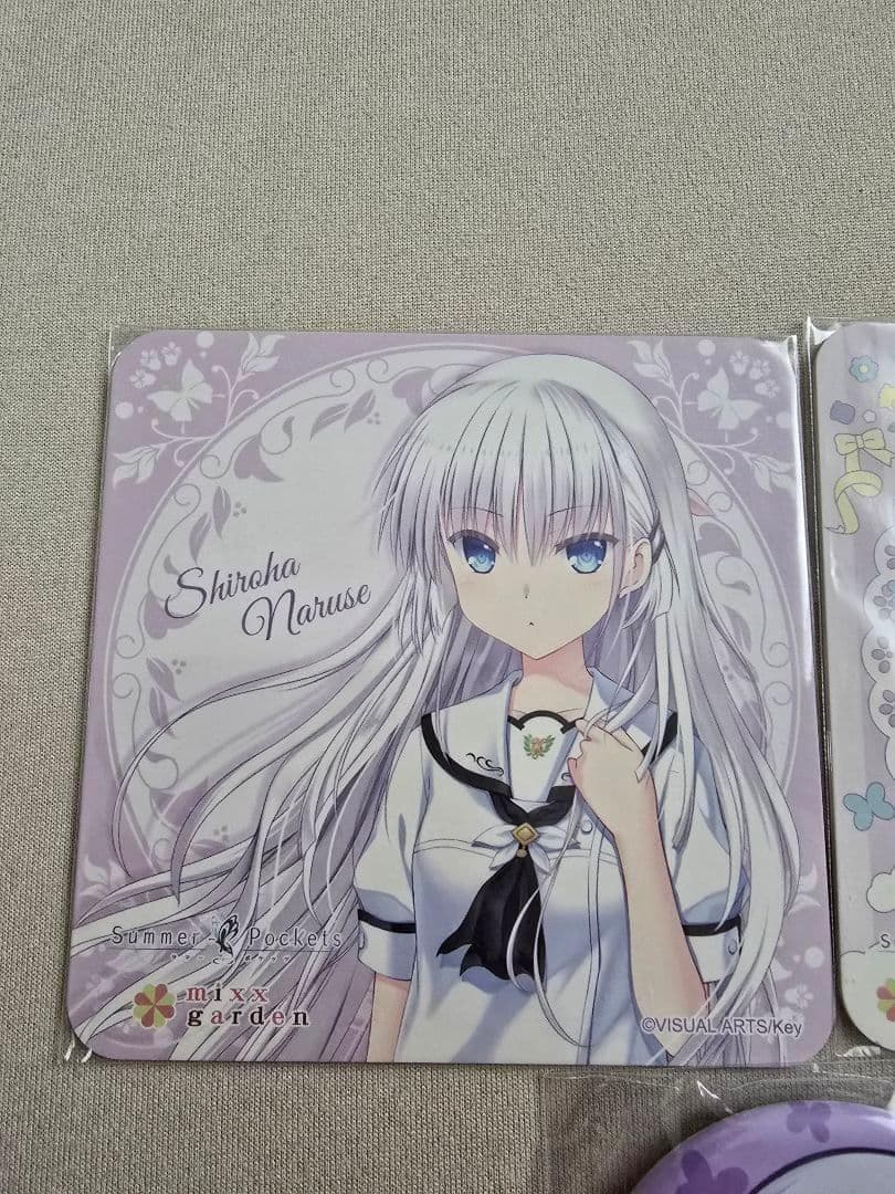 鳴瀬しろは　mixx garden　缶バッジ　コースター