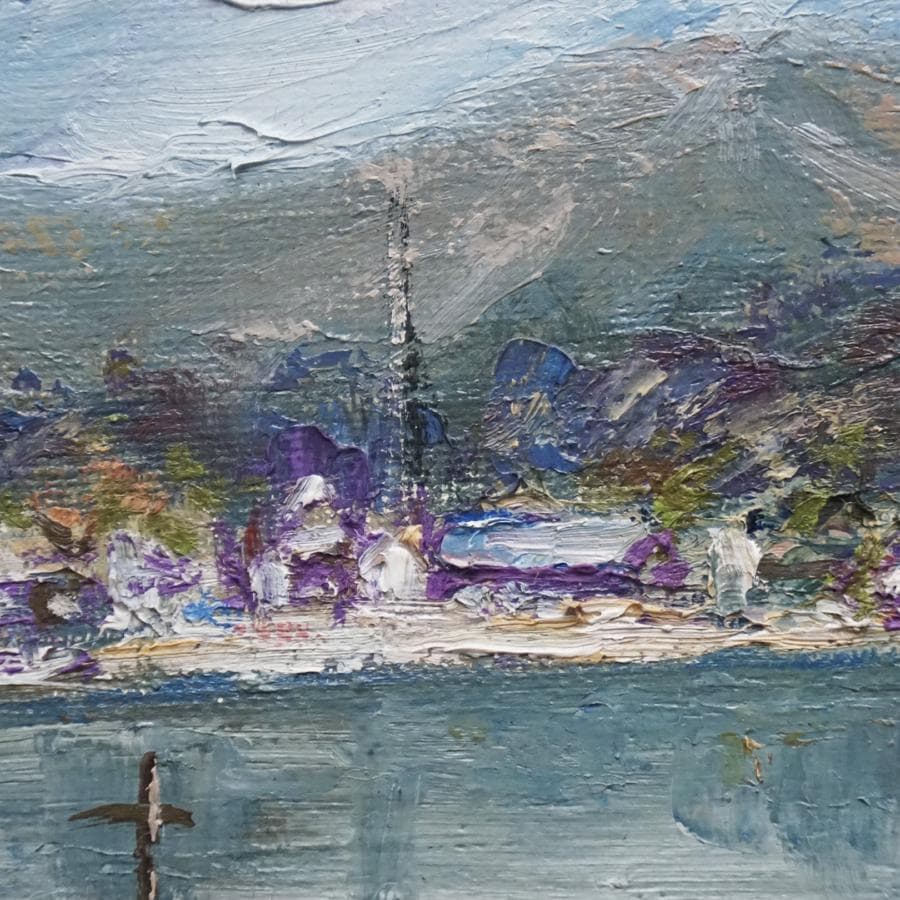 作者不詳 TARO IMAI 4号 風景画 油彩 油絵 絵画 肉筆 額装 美術品